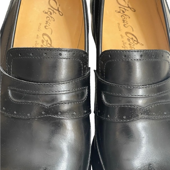 Stefano Branchini black leather men‎ shoes size 8 Authentic!!